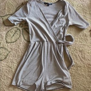Black and white romper
